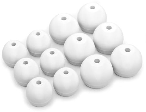 Okuli 12 x Silikon Ohrstöpsel Ohrhörer Gummi Tipps Für Shure SE215 Kopfhörer Ohrhörer in Weiß