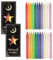 24 Stabkerzen Bunt, Kerzen Kleine Dripless für Chimes, Zauberkerze 16 cm Hoch, Baumkerzen Tropffrei, Glockenspiel, Magische Gemeinschaft, Mahnwache, Kerzenlicht, Rituale, Party-Dekoration (12 Farben)