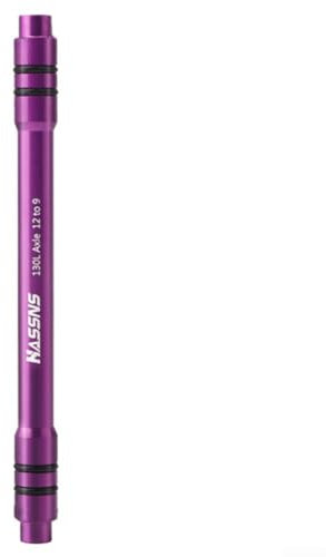 Steckachsenadapter für Fahrräder, wandelt 12 mm auf 9 mm Vorderradnaben um, robustes Design für den Einsatz in den Bergen und Straßen (12 x 135 bis 9 mm lila)