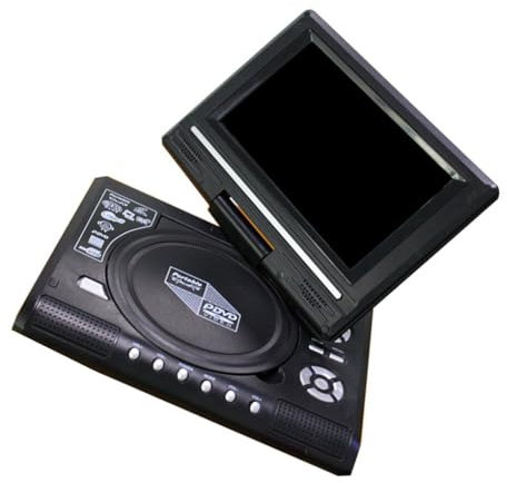 mophrati Lettore DVD da 7,8 pollici HD Digital Smart TV Lettori di giochi per dischi CD con telecomando Dispositivo elettronico per auto da viaggio