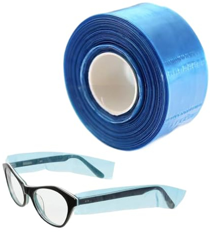 200 Stück Brillenbügelschutz Einweg Brille Beine Abdeckung Brille Bein Ärmel brillenschutz für Bügel Brillenbügel Überzug für Haarfärbung Schutz Salon Spa