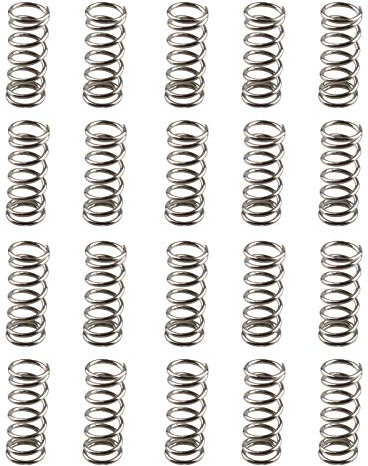 HALJIA 20 Stück Spring für 3D Drucker Extruder Beheizbares Bett für Ultimaker MakerBot