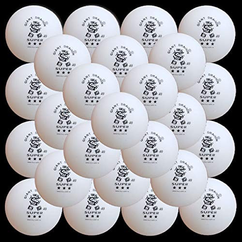 vabiono Tischtennisbälle weiß 3-Sterne Ø40mm Ping-Pong Ball Tischtennis-Bälle (30 Stück)