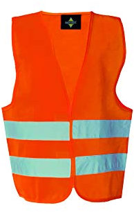 Korntex Kwo100s - Chaleco Reflectante Unisex para niños, Color Naranja, Talla S EU