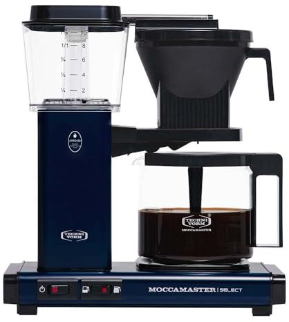 Moccamaster KBG Select, Filterkaffeemaschine, Kaffeekanne mit Filter, Midnight Blue, 1.25 Liter