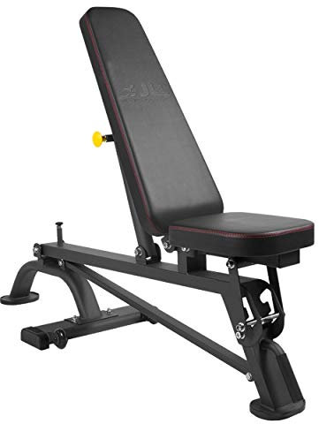 JLL® B200 Adjustable Weight Bench, Multiple levels of incline, Heavy-duty frame suitable for weight lifting exercises, Full body workouts, Home gym use