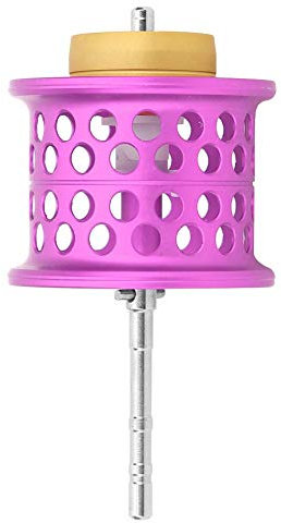 Angelrolle modifiziert, Angelrolle Drahtbecher Angelrolle Spule modifiziert Wartung Glatte Rotation Stabile Eigenschaften Angelgussrolle Zubehör(lila)