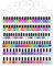 Ejoyous 6 Tiers Nail Polish Organizer Holder, Nail Polish Wall Rack, Polish Organiser, Can hold 180 nail polishes, Polish Display Holder, for Home Beauty Salon Office 23.8 * 2.1 * 28 inch