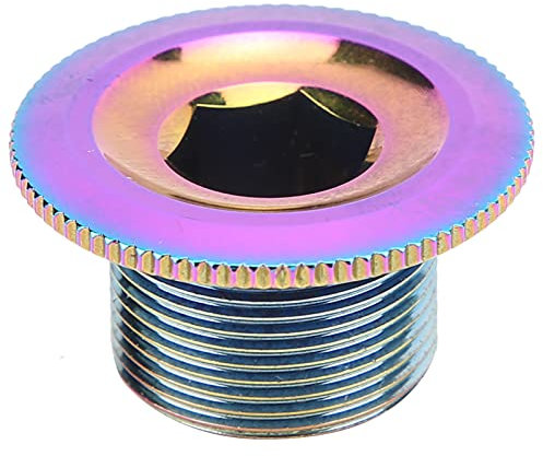 CHICIRIS Fahrrad Kurbelkappe Fahrrad Kurbelkappe Aluminiumlegierung Fahrrad Kurbelarm Schraubkappe Radfahren Kurbelgarnitur Schraubenabdeckung(M18)