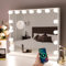 Hansong Vanity Mirror with Lights Hollywood Makeup Mirror with 15 LED Bulbs 3 Color Lighting Modes Lighted Makeup Tabletop Mirror for Dressing Room Bedroom