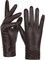 GSG SINCE 1998 Echtes Lammfell Lederhandschuhe für Damen Warm Gefütterte Touchscreen Winterhandschuhe Dunkelbraun L