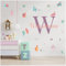 Wandsticker personalisiert Sticker Aquarell Tiere mit Name Wandtattoo für Kinderzimmer Babyzimmer Spielzimmer Mädchen Junge Y037 (Nr. 35 Alpakas, Mit Wunschname)