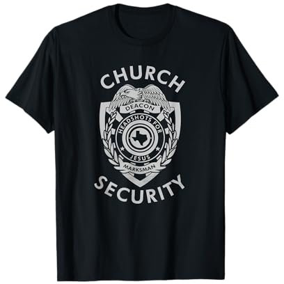 Kirche Security Deacon Headshots For Jesus T-Shirt
