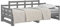 vidaXL Tagesbett Ausziehbar Sofa Gästebett Sofabett Bett Bettsofa Schlafsofa Ausziehbett Bettgestell Holzbett Grau Massivholz Kiefer 2X(90x200) cm