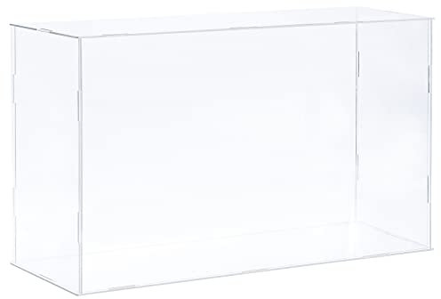 sourcing map Vitrine en acrylique transparent à assembler et à assembler pour objets de collection 41 x 16 x 25,5 cm