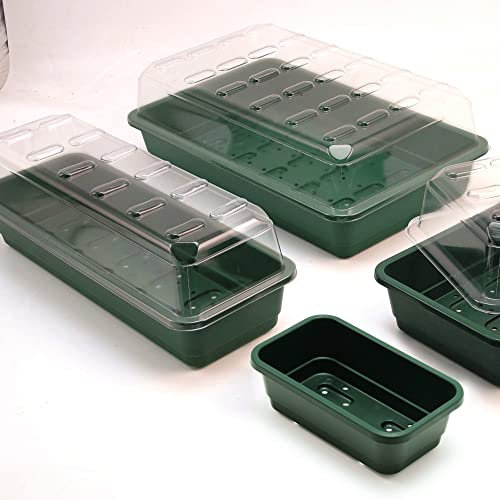 Garland Full Sized Seed Tray Rigid Green Plastic Two-Tier Drainage For Potting Bench Garden or Greenhouse Easy to Grow Your Own Fruit Vegetables Flowers 37.5 x 23 x 6cm By Suttons