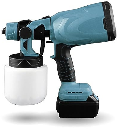 BBTISG Cordless Paint Sprayer, Handheld Paint Gun Compatible with Makita 18V for Painting Wall Garden Fence