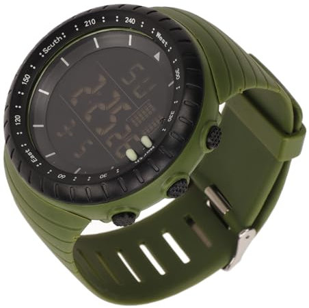 VGEBY Elektronische Sportuhr für Herren, Wasserdichtes Nachtlicht, Großer Bildschirm, Schnellverschluss-Armband, Digitale Sportuhr (Grün)