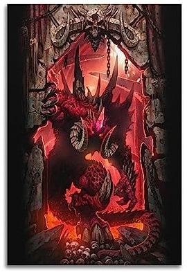VZRSQZK Game Diablo Archives Poster, dekoratives Gemälde, Leinwand, Wandposter und Kunstdruck, modernes Familienschlafzimmer-Dekor-Poster, 20 x 30 cm