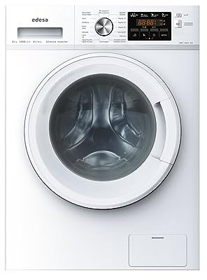 Edesa EWF-8401 WH Lavadora de Libre Instalación 8 KG Motor Inverter 16 Programas de Lavado Programas Especiales 1400 r.p.m Pantalla con Tecnología LED Clase B Color Blanco