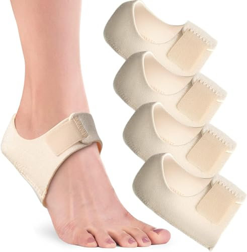 1 Pair Talonnette Epine Calcaneenne Protege Talon Chaussures Protège Talon Silicone Semelle Epine Calcaneenne Pour Homme et Femme Protection Anti Douleur du Talon (L 40-46) (Beige S (4pcs))