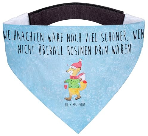 Mr. & Mrs. Panda Hundehalstuch L Fuchs Schlittschuhe - Geschenk, Tannenbaum, Winter, Bandana, Weihnachtsbaum, Hundetuch, Halstuch Für Hunde, Weihnachtsmann, Schal, Weihnachten, Heiligabend, Hund