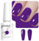 Vishine Violet Gel Nail Polish, 1Pcs 8ml Violet Gel Polish Violet Color Nail Polish Gel High Gloss Soak Off U V Gel Nail French Nail Manicure Salon DIY L251