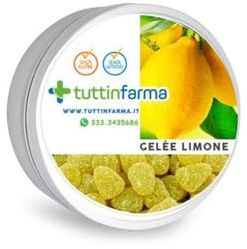 Caramelle Gelatine al Limone da 40g Tuttinfarma, morbide con succo di limone al 18% (3)