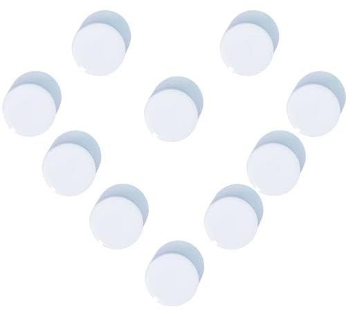 DUJEQM Magnete für Magnettafel Magnete Stark Kühlschrankmagnete Kühlschrank Magnete Mini Magnete Klein Whiteboard Magnete Bunt Rund Magneten Starker Halt Magnet für Pinnwand, Schule (10 Stück, Weiß)