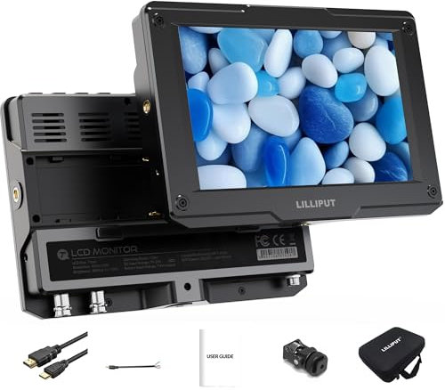 LILLIPUT 7'' 1800 nits 1920x1200 FHD IPS On Camera moniteur, DSLR Moniteur de Champ de caméra, HDMI 1.4/3G-SDI Cámara Field Monitor HDR 3D-LUT H7S