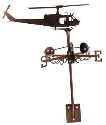 Mipcase Banderuola Segnavento Da Giardino Elicottero Barca A Vela Indicatore Del Decorazione Per Cortile E Esterni