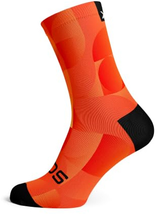 Sox Footwear Solid Orange Crew Socks, orange, 38-42