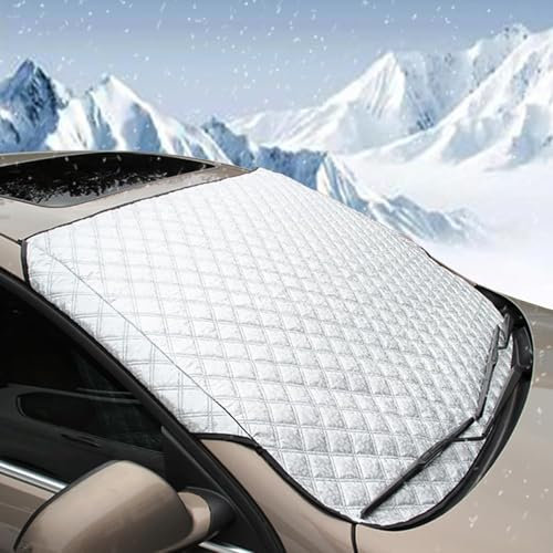 HMYOUXUAN Scheibenabdeckung Auto, für Opel Corsa D Bj. 2006-2014 Frontscheibenabdeckung Hochleistungs-Ultra-Dick Schutzabdeckung Schnee EIS Frost Staub Wasserbeständig UV
