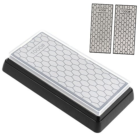 Toyvian Sharpener Set Sharpening Stone and Flattening Stone for Home Kitchen Use