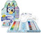 CRAYOLA - Maletín Bluey para Colorear con Pegatinas, Set con rotuladores, Páginas para Colorear, Pegatinas, 45 Piezas, Regalo Creativo para Niños, a Partir de 5 años, 04-0784