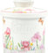 Beurrier Ceramique, 250g Beurrier en Porcelaine avec Ligne d'Eau pour Beurre Frais à Tartiner, Beurrier à Eau avec Couvercle pour Conserver le Beurre Frais, Baratte a Beurre avec Refroidissement