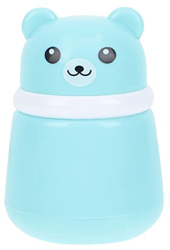 Bären Puderquasten Kasten für Babypuder, Große Blaue PP Schwamm Dose