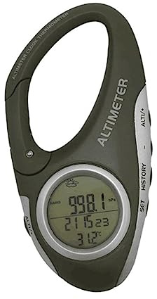 BESPORTBLE Mountaineering Altimeter Barometer and Thermometer Handheld Altimeter for Car Digital Temperature Gauge