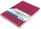 Skizzenbuch Kangaro A4 Ruby PU Hardcover 80 Blatt 140 Gramm cremefarbenes Papier mit Gummiband und Band