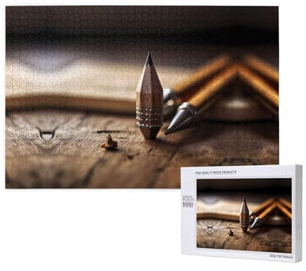 Poezjzw Pin-Puzzles für Erwachsene, 1000 Teile, Holzpuzzle für Familie, Freunde, Heimdekoration, Wandkunst, 75 x 50 cm