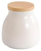 YOUSIS Zuckerdose mit Deckel, Keramik Salzdose aus Porzellan Moderner Salzbehälter Salzfass Salzstreuer Klein Kaffeedose Luftdicht Teedose für Losen Tee Milch und Zucker Set (300ml)