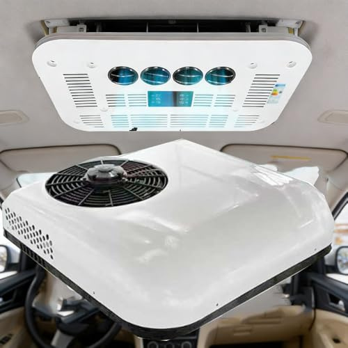 SXHEYUY Aria Condizionata 12V 24V, Aria Condizionata Camper Solo Freddo O Freddo/Caldo, Precargata di Refrigerante, per Caravan, Camion, Veicoli Agricoli,12v,Solo frío