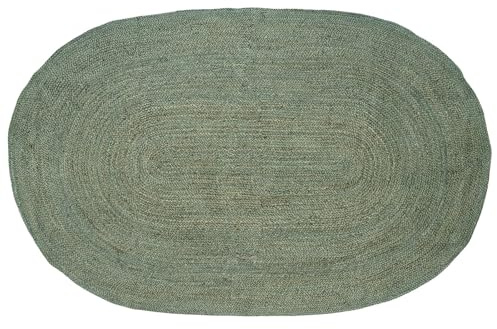 vidaXL Tappeti per area Verde Oliva 152 x 245 cm Juta