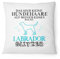 Fashionalarm Kissen Das sind keine Hundehaare - Labrador Glitzer - 40x40 cm mit Füllung | Lustige Geschenk Idee Rasse Hunde Besitzer Spruch Hund, Farbe:weiß