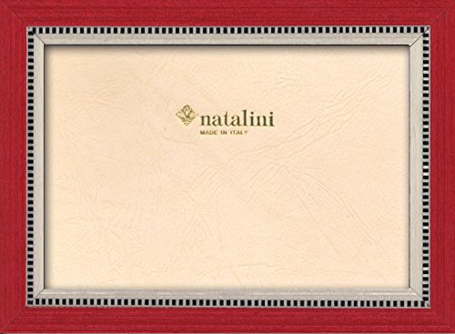 NATALINI, MIKY Rosso 10X 15 cm, Bilderrahmen mit Unterstützung für Tisch, Holz, Rot, äußere Ausmaß 13 X 18 X 1,5 cm