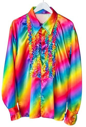 Boland Rainbow Party Shirt Medium EU Size 50/52 UK Size 40/42
