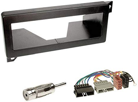 1 Din Radio Einbauset Blende Radioanschlusskabel Antennenadapter für Chrysler Voyager (GS) 1996-2000