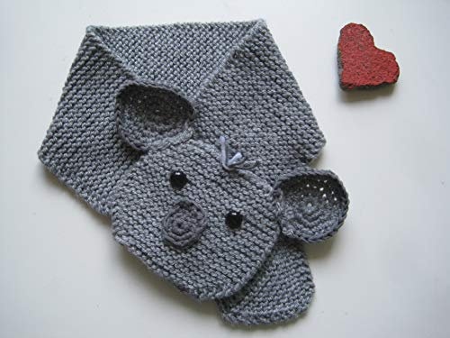 Strickanleitung Baby und Kinderschal Koala Motiv von 0 bis 4 Jahren tragbar: Schritt für Schritt Anleitung