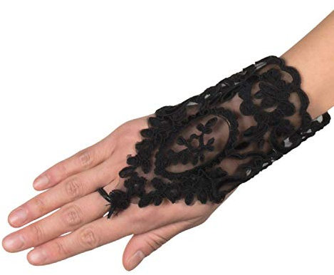 Boland 03160 - Paar Spitzen Handschuhe Handgelenk Florence
