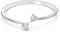 Swarovski Mesmera Soul Armreif, Herz, Weiss, Rhodiniert
